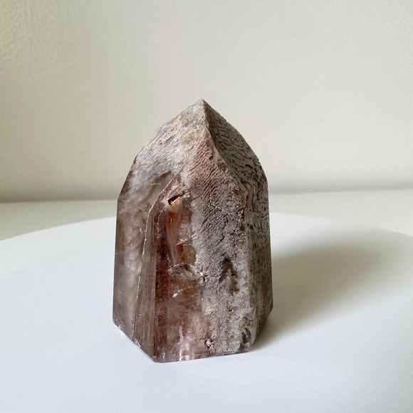 Fire Amphibole Quartz Point Angel Phantom Tower Crystal Natural High Quality - Picture 4 of 6
